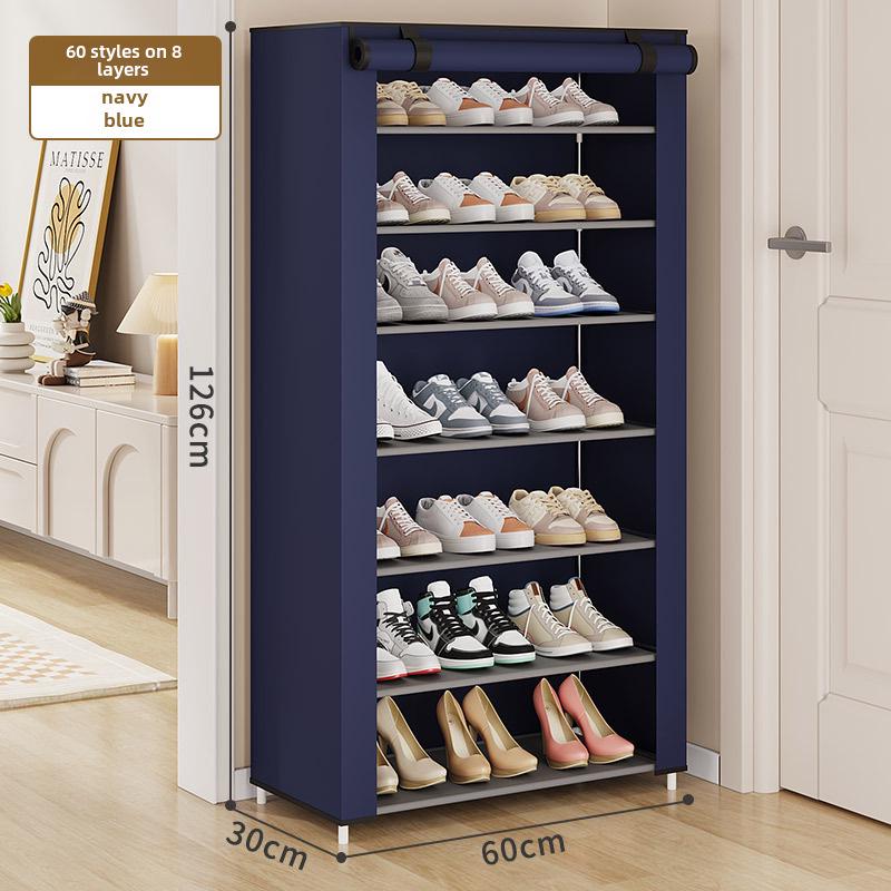 Platzsparendes, mehrschichtiges, staubdichtes Schuhregal für die Aufbewahrung im Innenbereich