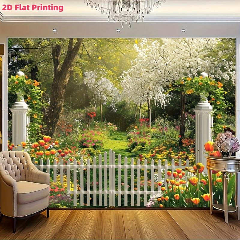 VIKAMA Frühling Garten Park Hintergrund Ostern Geburtstagsparty Dekoration Hintergrund Fotografie Hintergrund Banner