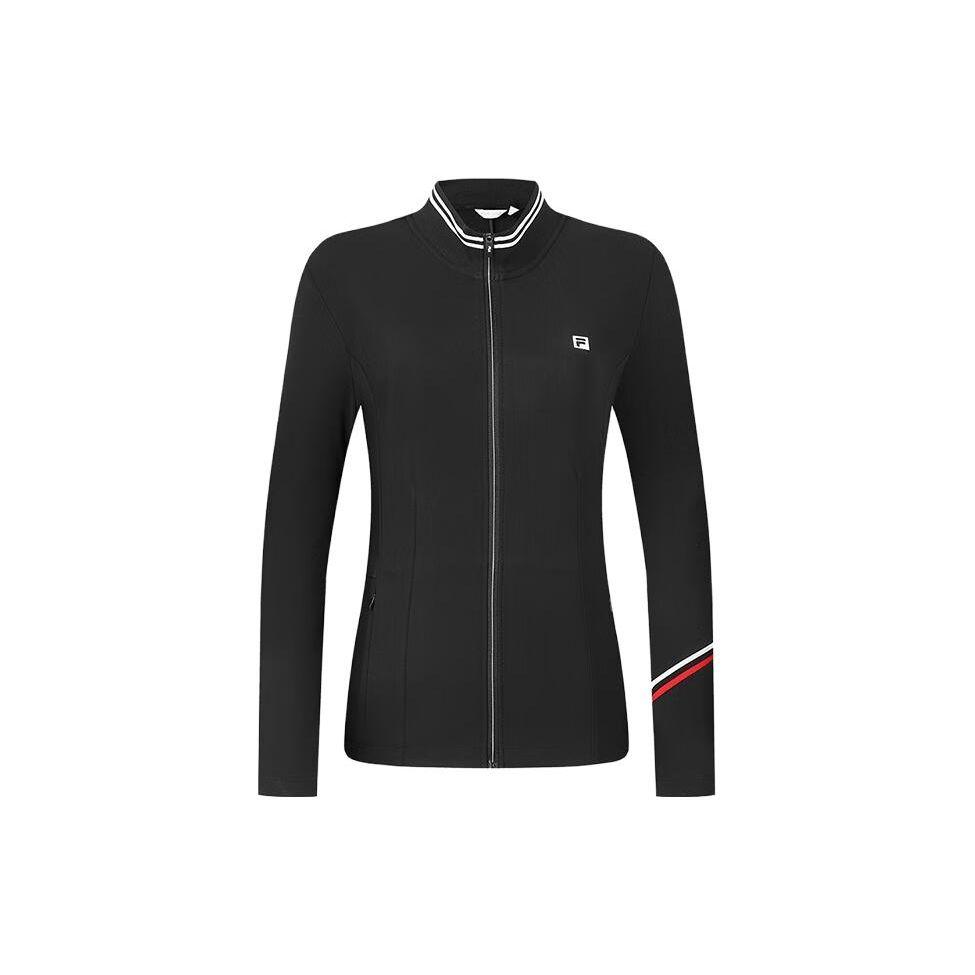 

Куртка FILA Golf Series Color Block с воротником-молнией, женские куртки, темно-черный цвет A11W345501FBK L