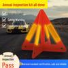 Foldable Reflective Warning Sign for Vehicle Parking and Safety Inspection