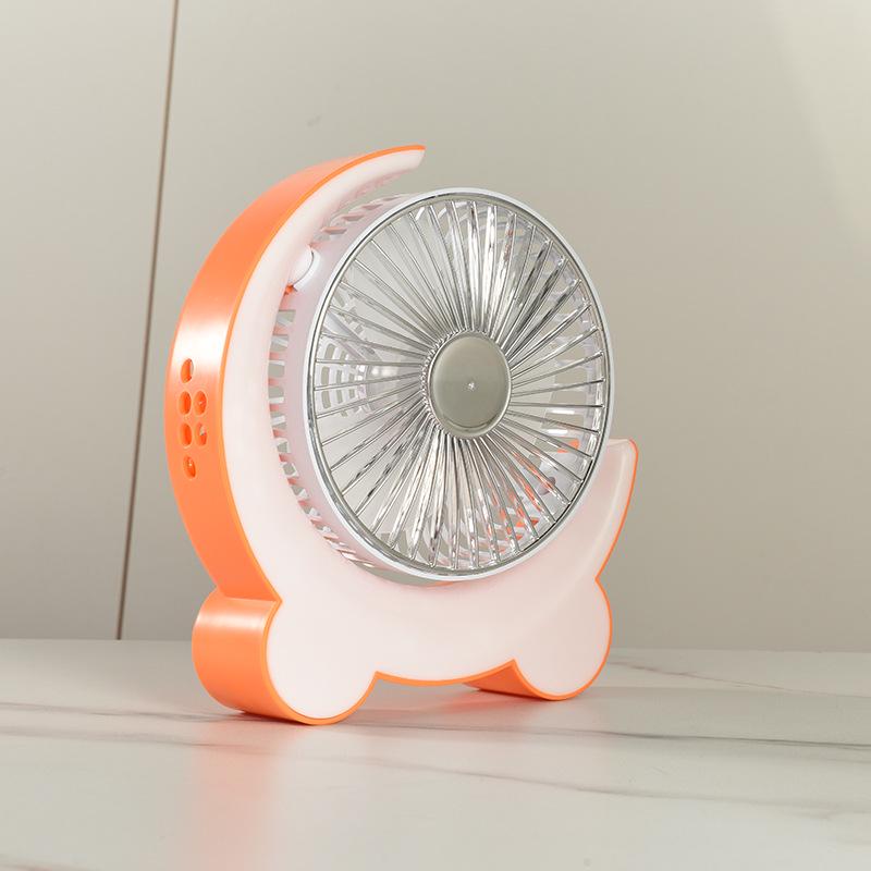 

Seven-Color LED Mini Bluetooth Speaker Fan with USB Charging 24 x 24 x 6 cm оранжевый