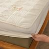 Pure Cotton Thickened Mattress Quilted Cotton Non-slip and Dust-proof Mattress Cover Sheet Simmons Mattress Protective Cover Thin Brown Mattress Cover