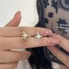 Fashion Star Ear Clip Earrings Gold Silver for Women