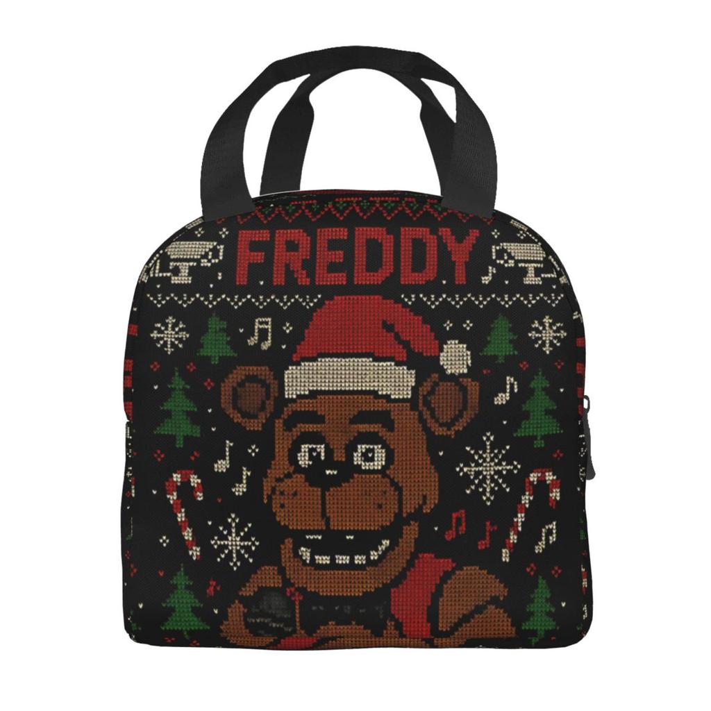 FNAF At Freddys Product Insulated Lunch Bag For Picnic Food Storage Bag Leakproof Thermal Cooler Lunch Boxes