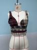 2025 High-Waisted Slimming Plaid Patchwork Zipper Bikini Camisole