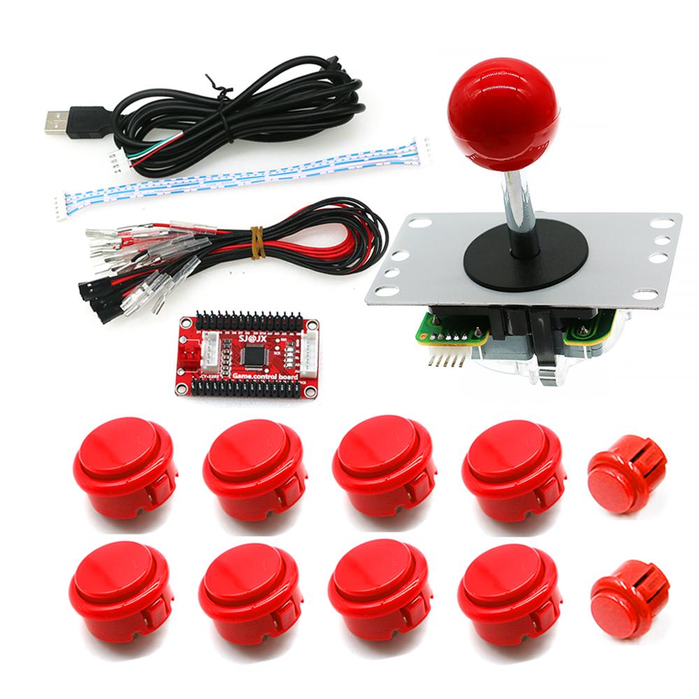 USB Controller Raspberry Pi PC360 PS/3 Steam Android Zero Delay Board Xinwa Joystick Button Customizable DIY Kit Game Coin