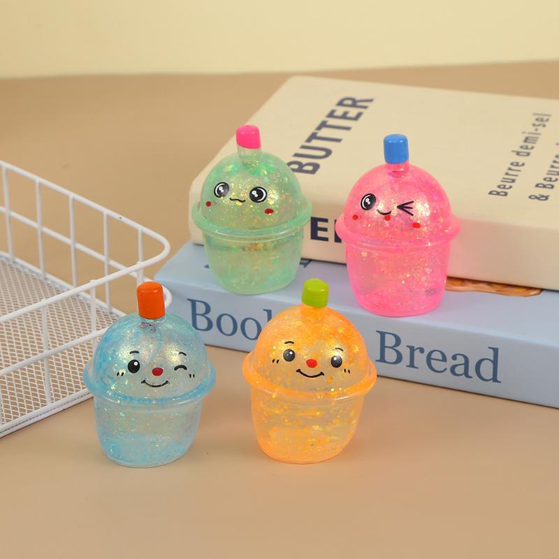Simulation Bubble Tea Cup Squeeze Toy Slow Rising Soft Squeeze Stress Relief Toy For Kids Party Gift Office Anxiety Relief Decor