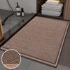 Bathroom Mats Toilet Door Non-Slop Mats Thickening and Quick-Drying Door Mat Washable and Erasable Woven Pattern Home Floor Mat