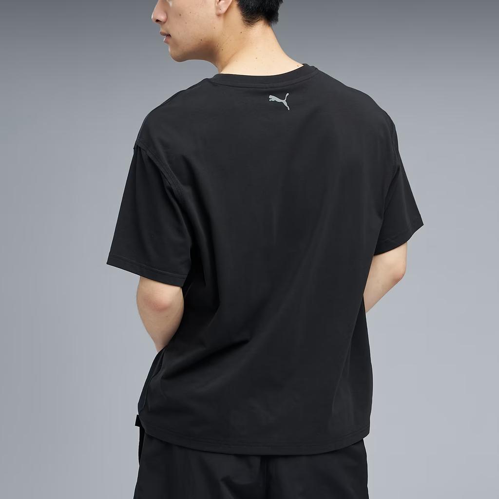Puma Letter Logo Round Neck Short Sleeve T-Shirt Men tops 637335-01