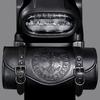 Motorcycle Gothic Punk Tool Bag Retro Headlight Storage Multiple Compartments Easy Installation Adjustable Straps Waterproof