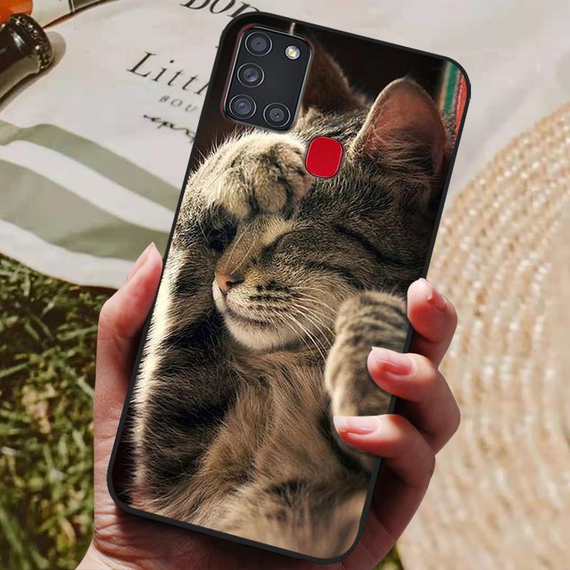 For Samsung A21S Case Phone Cover Silicone Soft TPU Back Cover for Samsung Galaxy A21S Case A 21S A21 S A217F Fundas Bumper