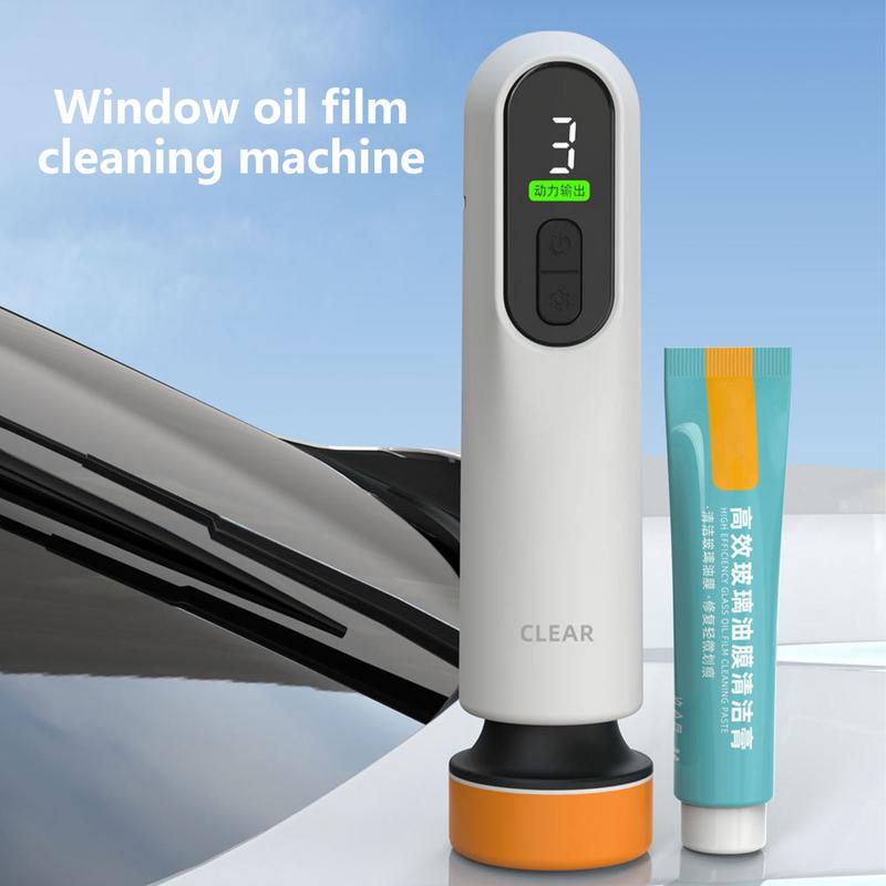 Glass Oil Film Remover Car Glass Cleaner Electric Polisher Auto Glass Cleaner Rechargeable Oil Film Cleaner Machine