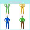Bowser Yoshi Mario Cosplay Kostyme Jumpsuit Sceneopptreden Fest Halloween