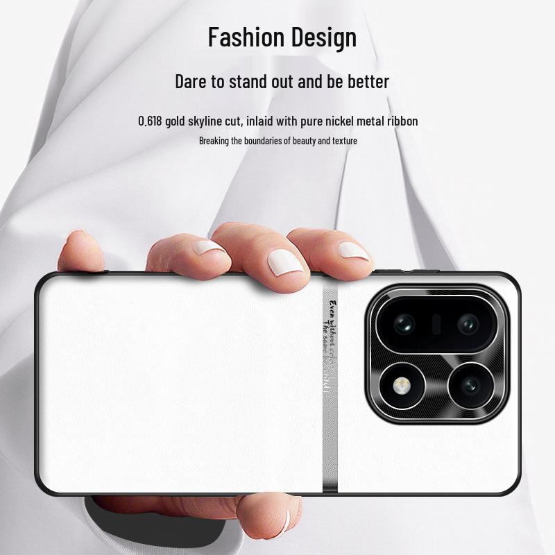 OnePlus 15 Liquid Leather Waistline Case - High-End, Durable, Simple Business Design