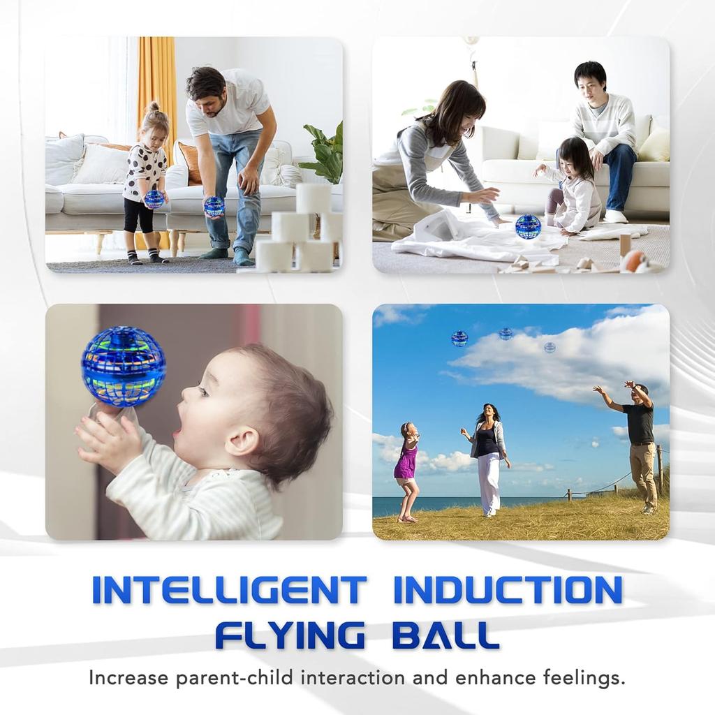 Flying Orb Ball Toy, Flying Toy Boomerang Fly Spinners for Kids Adults Indoor Outdoor Flying Ball Toy, Globe 360°Rotating Hand Controlled Flying Orb