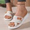 Women's Sandals Indoor Outdoor Summer Shoes For Women Summer Sandals Soft Low Heels Flat Sandalias De Mujer Beach Shoes Female