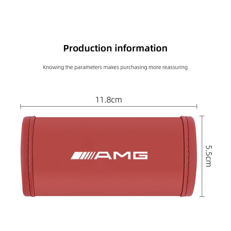 AABID1 2Pc Car Anti Slip Pull Glove Car Interior Leather Handle Protector Cover For Mercedes Benz AMG GLE GLS CLA CLE GLC CLS GLA W223