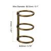 PATIKIL 20mm Inner Diameter Binder Removable Metal Book Office Bronze 10-Pack Rings, Rings, Loose-Leaf Rings, 3-Circle Design,
