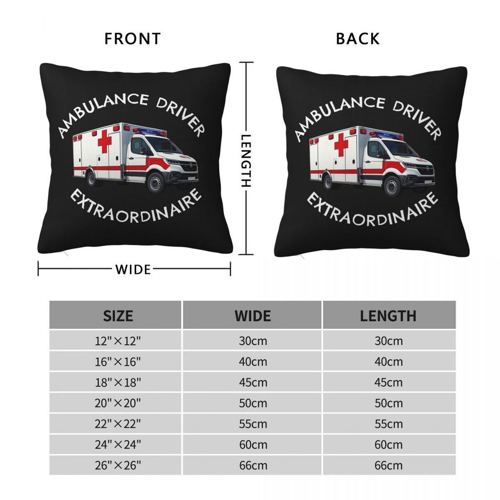 Ambulance Driver Extraordinaire Square Pillowcase Polyester Linen Velvet Pattern Decorative Pillow Case Sofa Seater Cover 45X45