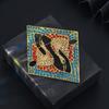 Heavy Industry Retro Ethnic Style Double Crane Brooch Alloy Diamond-encrusted Temperament Unique Men's Blazer Corsage Badge