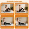 Rowing Machine Home Machine Hydraulic Rower with LCD Monitor Adjustable Resistance up to 110LBS Foldable & Large Cushioned Seat 265LBS Quiet