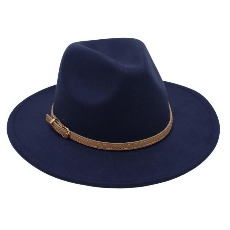 British Top Hat Punk Jazz Hat Men'S And Women'S Stage Felt Hat Performance Woolen Hat Fedora Hat Elegant Gambler Hat