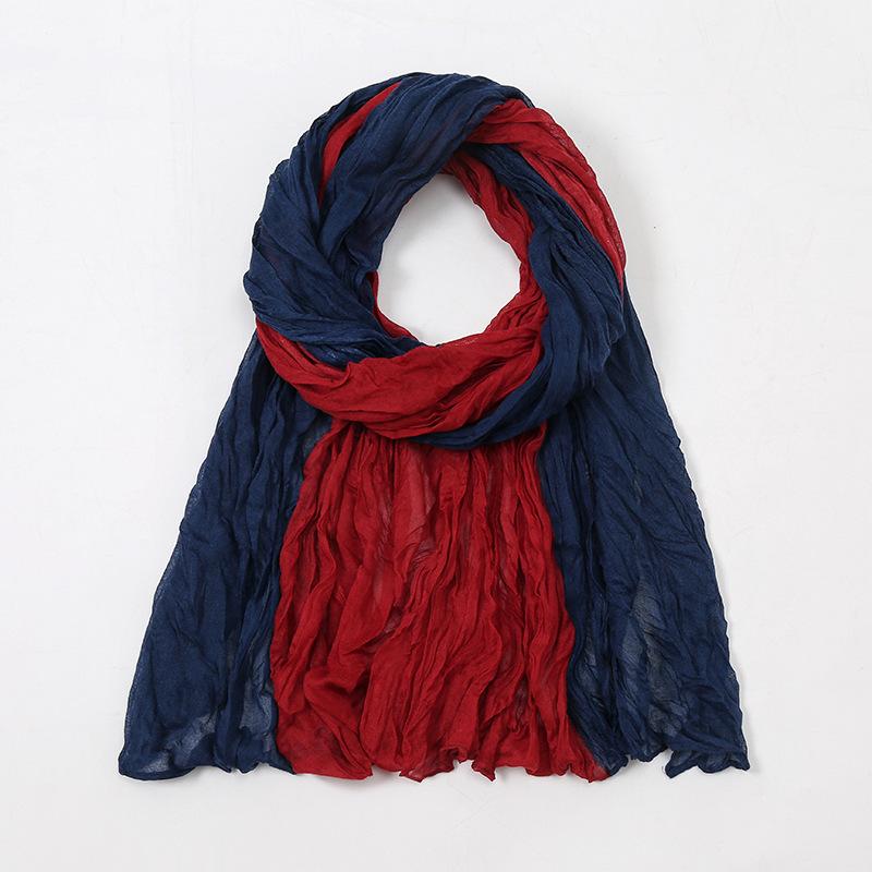 Spain Lovely Polka Floral Crinkle Viscose Shawl Scarf Lady Soft Thin Beach Wrap Pashmina Stole Bufandas Muslim Hijab 175*85Cm