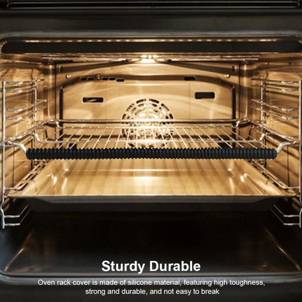 2Pcs Threaded Oven Rack Protector High Temperature Oven Shelf Edge Guard  Oven Accessories