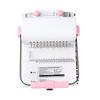 Book Binding Machine with Slide Ruler 2:1 Spiral Coil Wire 20 Sheet Circular Punch Capacity for DIY Notebooks Albums