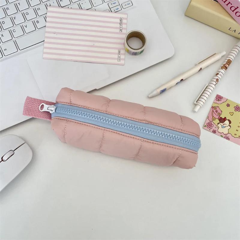 1Pcs Insta Style Fluffy Coin Wallet Student Pencil Case Handbag Suitable for Class Large Capacity Pen Holder Storage Student Supplies