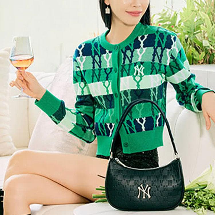 New MLB New York Yankees Knitwear Women's Green 3FKCM0131-50GNS