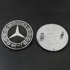 For MB Mercedes Benz GLA CLA CLS A45 C63 A B 3D 2pins 57mm Car Front Hood Emblem A0008171801  Star Logo Bonnet Badge Accessories