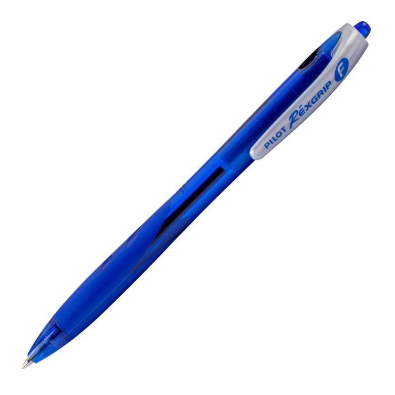 Pilot Rexgrip F Ballpoint Pen. Oil-filled. Blue