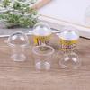 10pcs Mini Cup with Dome Lid DollHouse Popcorn Ice Cream Jewelry Accessory DIY Charms Plastic Cups Miniature