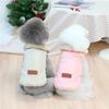 Winter Warm Dog Cat Clothes Fur Collar Small Dogs Puppy Coat Thick Cotton Pet Jacket Outfits Clothes for Small Dog Chihuahua Pug