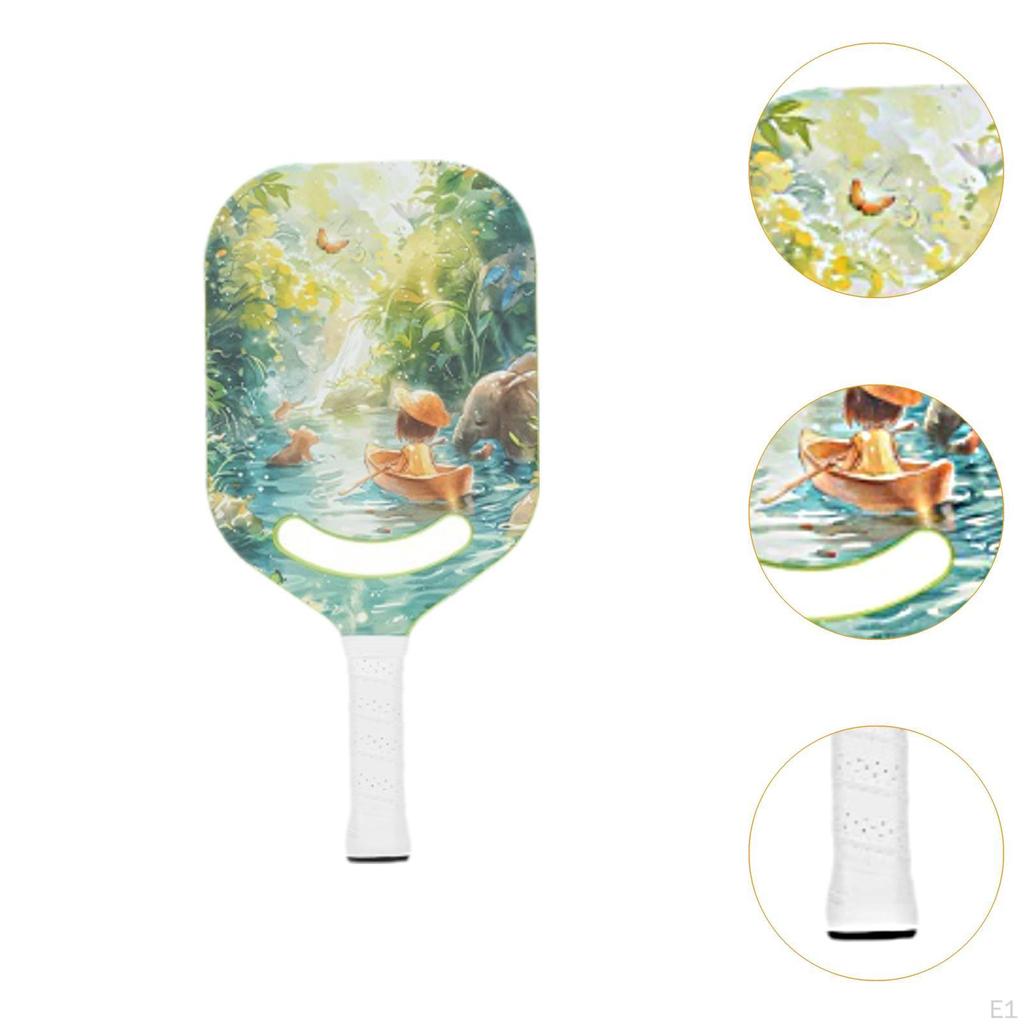 Carbon Fiber Pickleball Paddle Racquet for Beginners or Pros Practice Portable Anti Slip