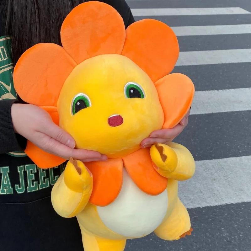 Cute Soft Yellow Plush Toy with Orange Wings Fluffy Stuffed Animal Gift for Christmas Birthdays Kids Mothers Day Halloween Party
