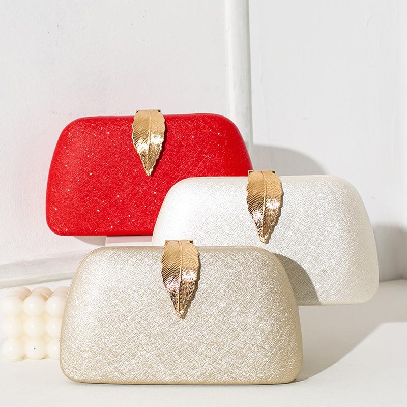 Pochette Copertura Foglia Metallica Borsa da Sera di Alta Gamma Borsa da Sera Vestito Piccola Borsa a Mano