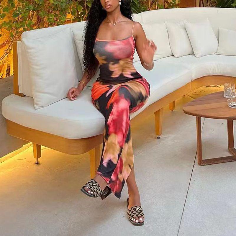 

Fashion Style Foreign Trade Women s Clothing Fashion Elegant Silm Slim Looking Sleeveless Sexy Dress Women s Summer New Skirt Red S