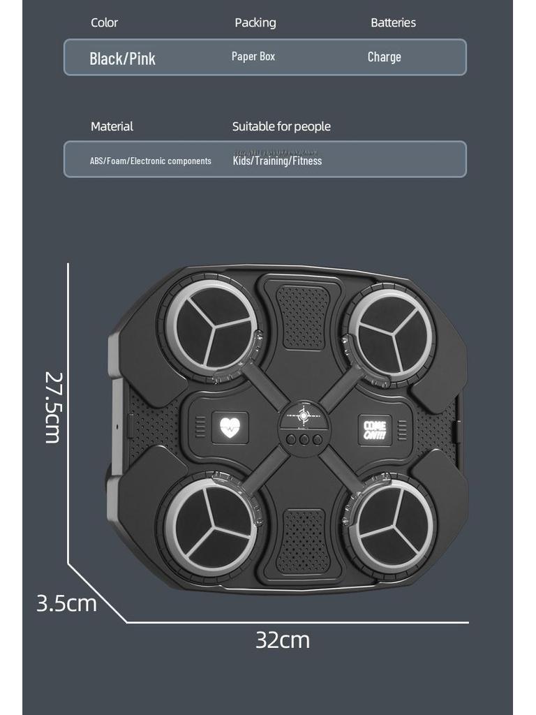 "Kids' Smart Bluetooth Music Boxing Trainer: Fitness & Decompression Toy"