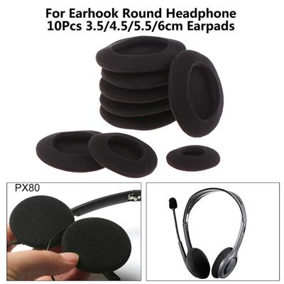 10 pièces oreillettes en mousse épaisse coussins oreillettes 3.5/4.5/5.5/6Cm pour casque rond