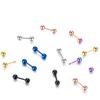 Charm Small Earrings Small Ball Body Jewelry Medical Piercing Stud Earring Nail Lip Titanium Steel Unisex Ear Bone Screws 1Pair