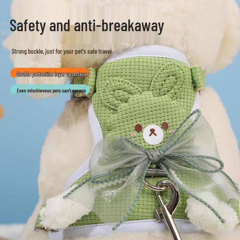 Pet Harness & Leash for Small Dogs and Cats - Adjustable Rope for Teddy, Bichon, and More