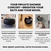 Bluetooth Shower Speaker with LED – Portable Wireless Mini Speaker with Mic & Suction Cup, IPX4 Water Resistant for Shower, Travel, Pool, River