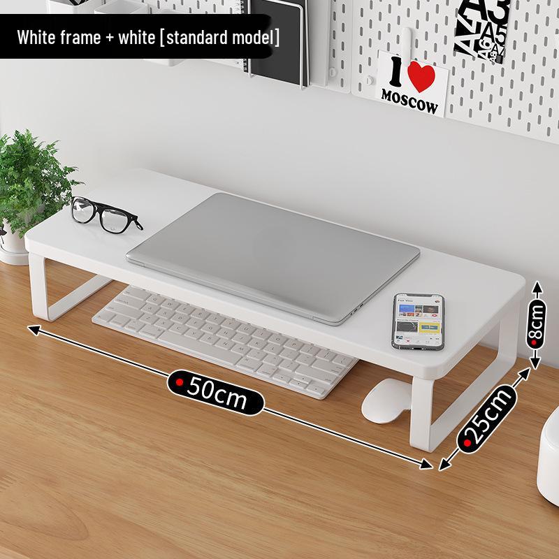 Rotating Wooden Desktop Monitor Stand and Storage Riser