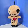 Muñeco Vudú de Tela de 15 cm Regalo de Fiesta Juguete de Broma con Soporte Incluido Artículo de Regalo de Halloween Adornos de Navidad