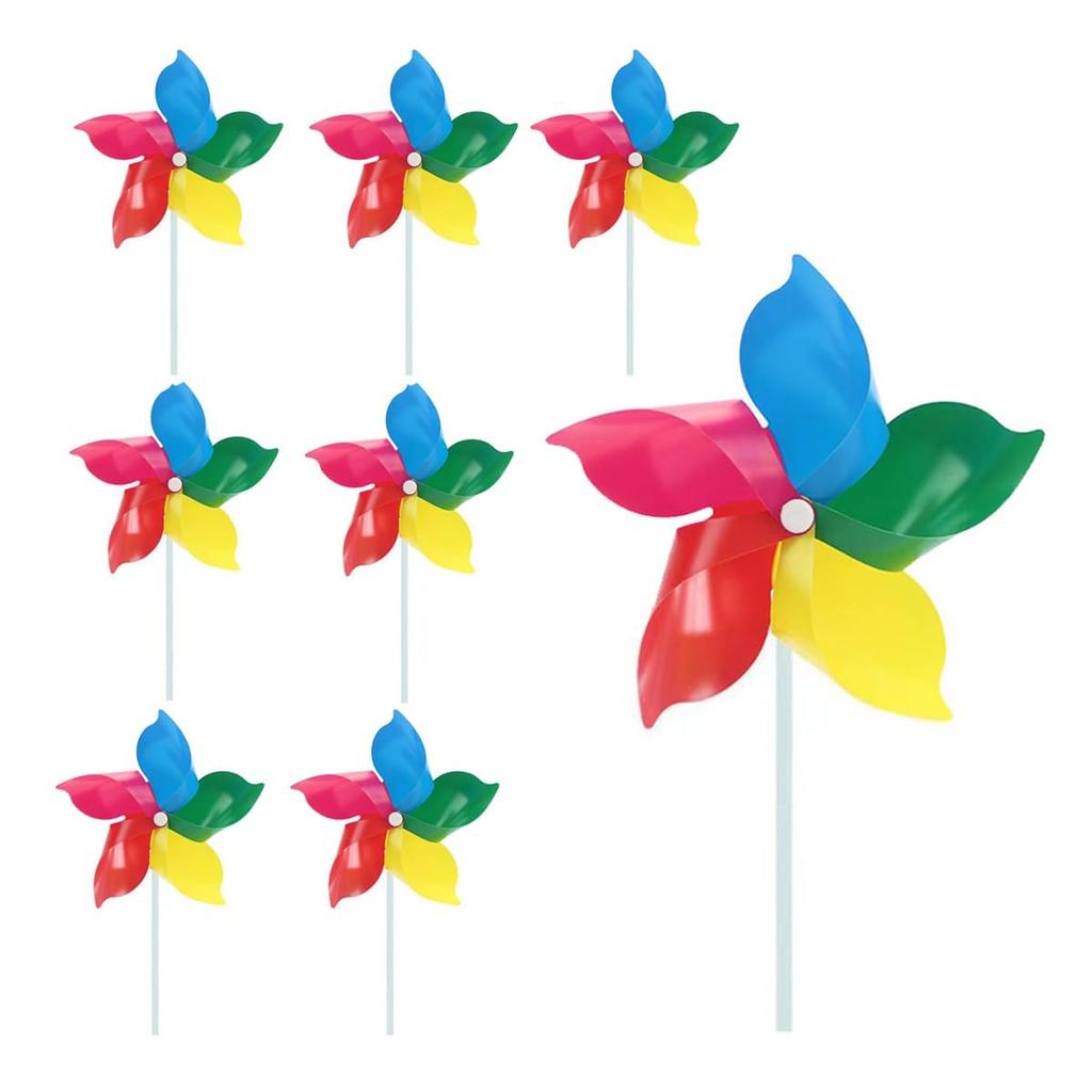 Windmills, Pinwheels, Children's Windmills, Plastic, 50 Pieces, Craft Pinwheel Toy DIY Kit - Decorative Kids Toy, Gardening, Party Decoration,