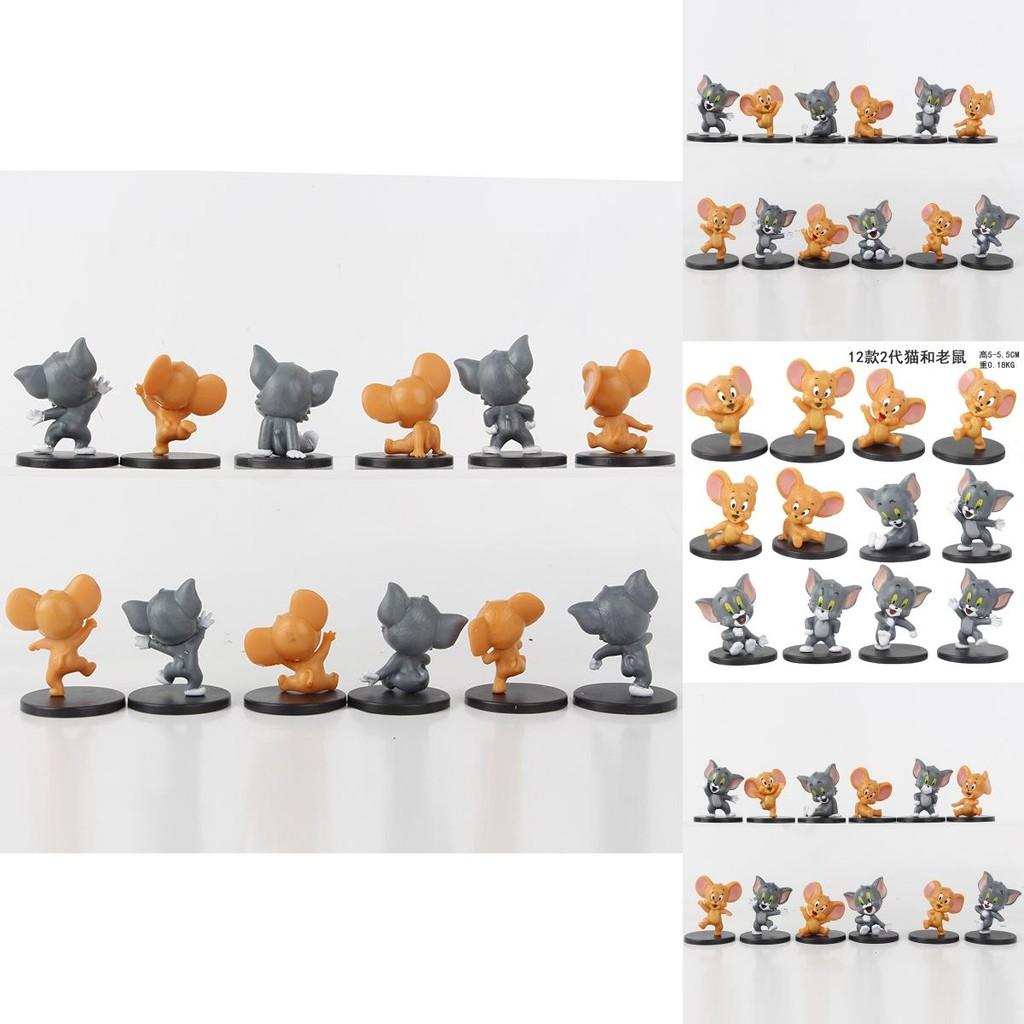 Adorable Tom And Jerry Q Version Collection Pvc Toy Figures Blind Box Decor