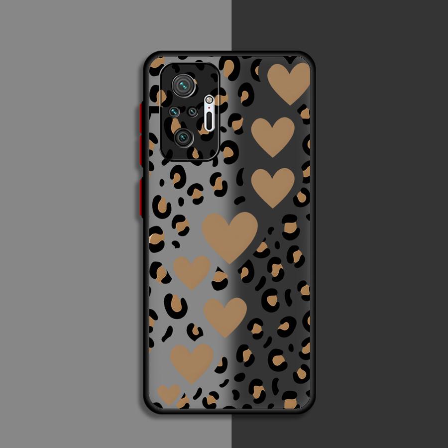 

Leopard Love Star Funda Back Phone Cover Case for Xiaomi Redmi Note 14 A4 10 14C 13C 11 12 13 Pro Plus 9S Redmi Note 14 Pro 5G (Global)