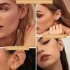 Stainless Steel Threaded Ear Studs For Piercing Fade Resistant Material Easy Maintenance Secure Fit Day Night Wear